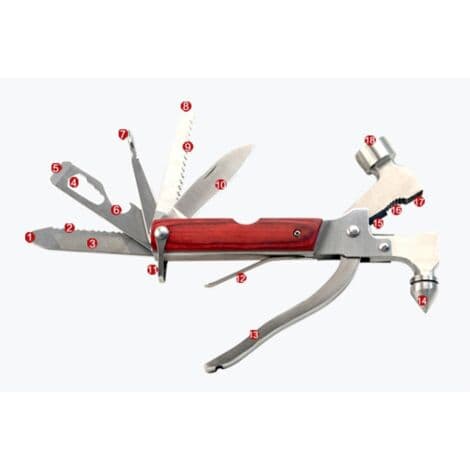 16-i-1 Multifunksjonell Negletrekker Hammer