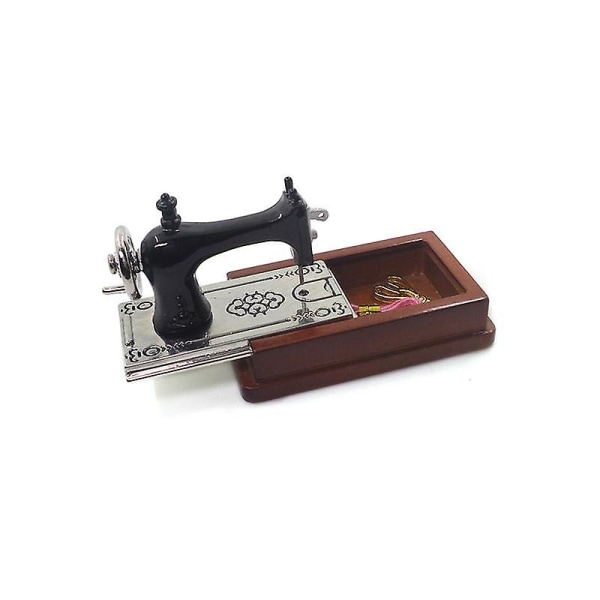 2x 1:12 Dollhouse Symaskin Miniatyrer Möbel Modell Gör-det-självleksaker