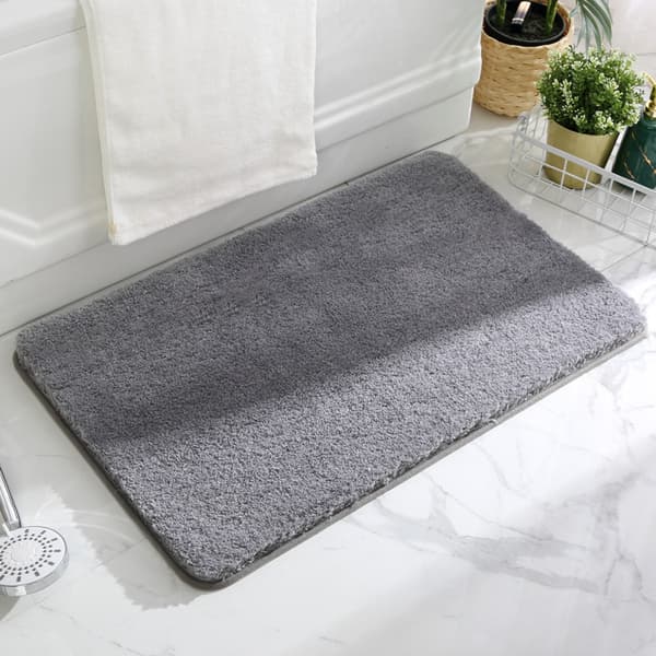 Baderomsgulvmatter, sklisikre matter, dørmatter som absorberer vann (grå, 40*60CM)
