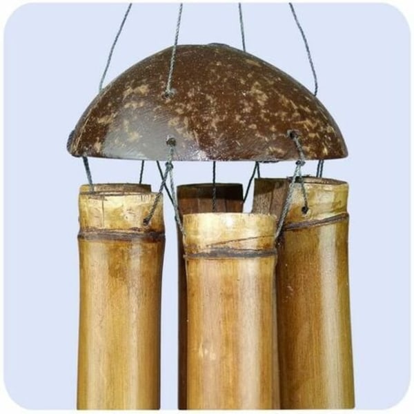 Vindspil Bambus Chime Deco Mobile Chimes Lydspil Afslapning Feng Shui Haveklokke 60 cm