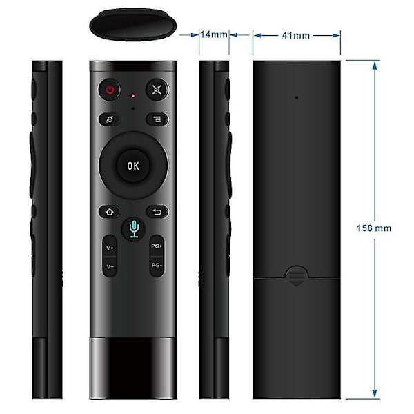q5 2.4g Air Mouse Fjärrkontroll För Laptop Dator Htpc Android Tv Boxusb