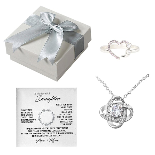 Halskæde, elegant fuld rhinestone ring legering smykker daglige tilbehør ring personlige gave
