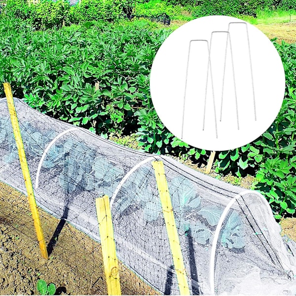Grøntsagsbeskyttelsesnet, 6x2,5m Mesh Anti-insekt Net, Insektbeskyttelse Have Med Nål Fikseringsstænger, Til Beskyttelse Af Planter Frugt Blomster Afgrøder Eller