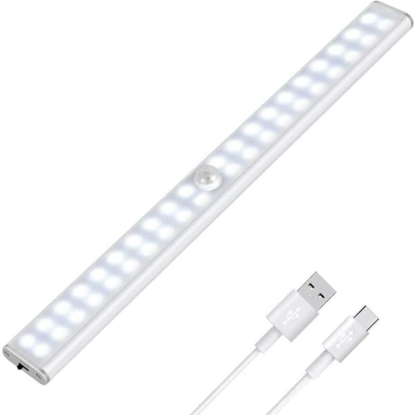 40 lamp beads intelligent white light human body strip charging 40led induction lamp, for indoor decorative lighting