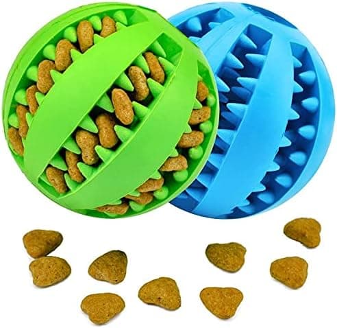 2-pack Gummibolar för Hundar, Tuggleksaker för Stora och Små