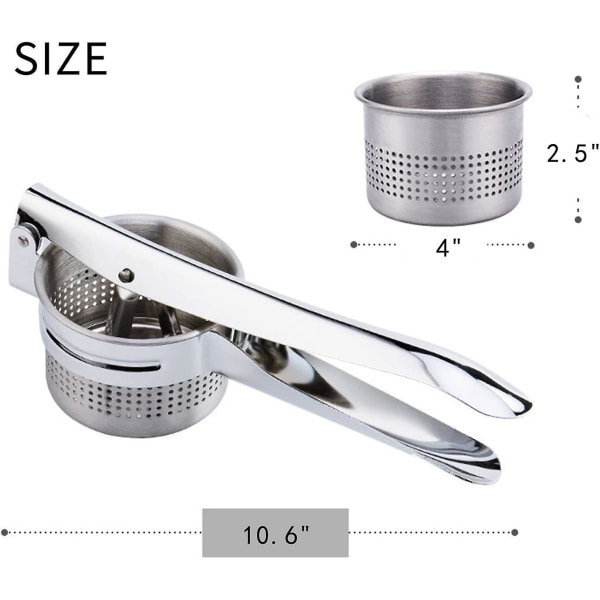 Ny manuell juicer, DIY rustfritt stål sitrus ekstraksjonsverktøy, bærbar sitronpresser, rask/effektiv ekstraksjon for innendørs utendørs (l)