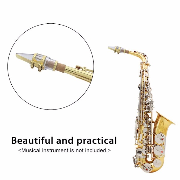 Klar munstycke för altsaxofon i E-flat, kristallmunstycke