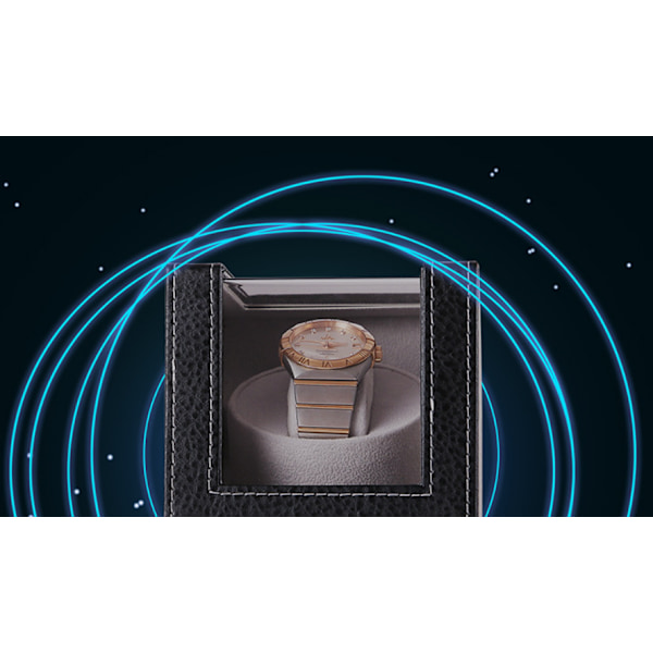 Urklocka, Presentförpackning, Självrullande Urklocka, Urlagringsdisplay, Mekanisk Urskakare (Brun, Grå Läder, Europeisk Standard