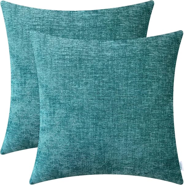 Sæt med 2 Pudebetræk, 22 x 22 Tommer til Sofa, Hjemmedekoration,