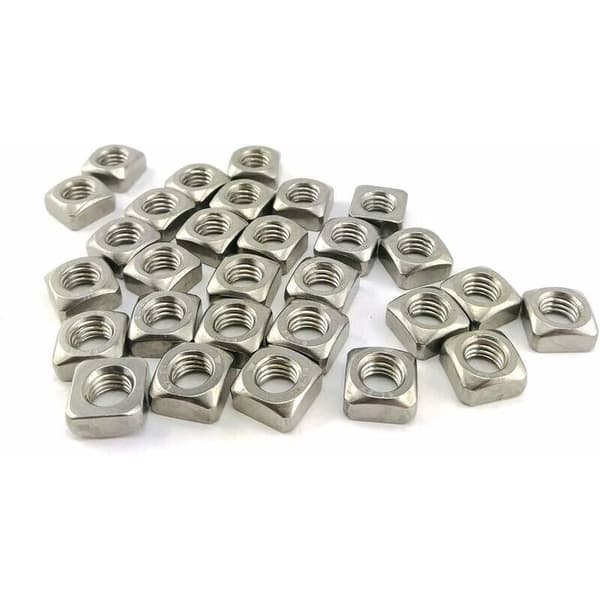 Firkantmutter DIN 557 rustfritt stål (M6) x50