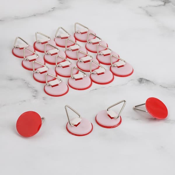 20 stk 2,2 cm usynlige klebende tavleholder krok plast