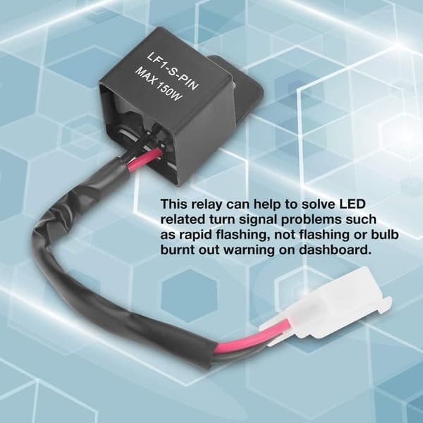 2-benet blinkrelæ, 12V motorcykelblinklys LED blinklys