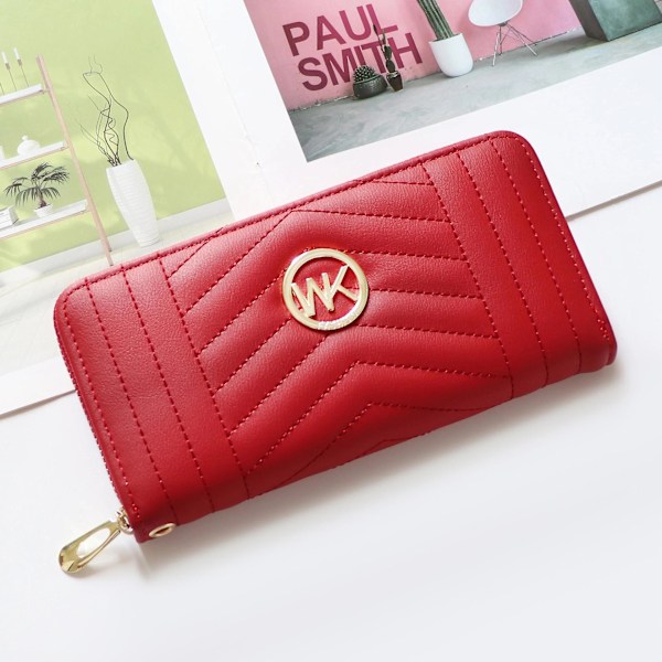 Håndleddsmyntveske med glidelås for kvinner Clutch Party Kveldsveske for telefon, penger og kosmetikk A916-923 Red