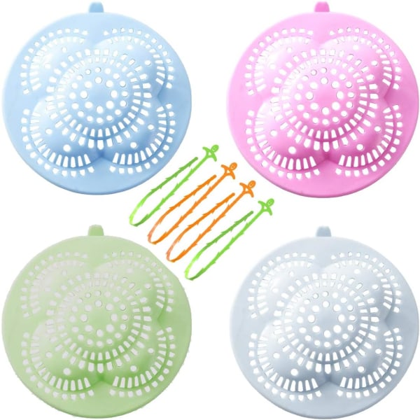 Anti-täppa diskbänkssil Cover för diskbänk 4 delar (blå+grön+rosa+vit),