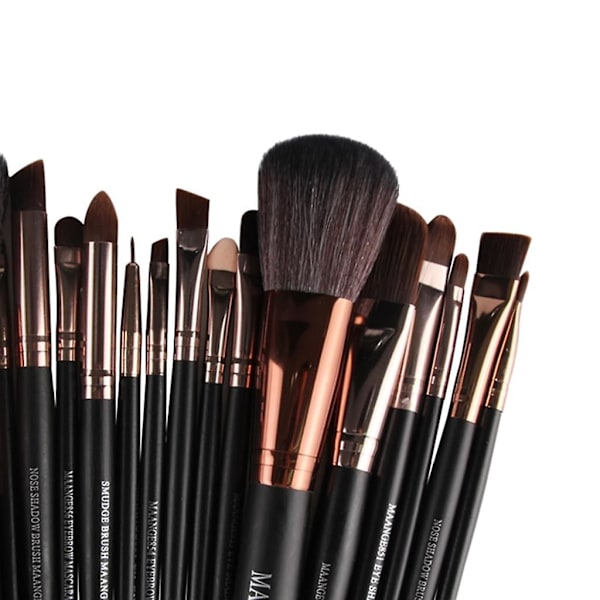 Sminkborstar Professionell Sminkset 22 Stycken Foundation Blanding Rouge Eyeliner Ansiktspulver Borstar Skugga Skugga