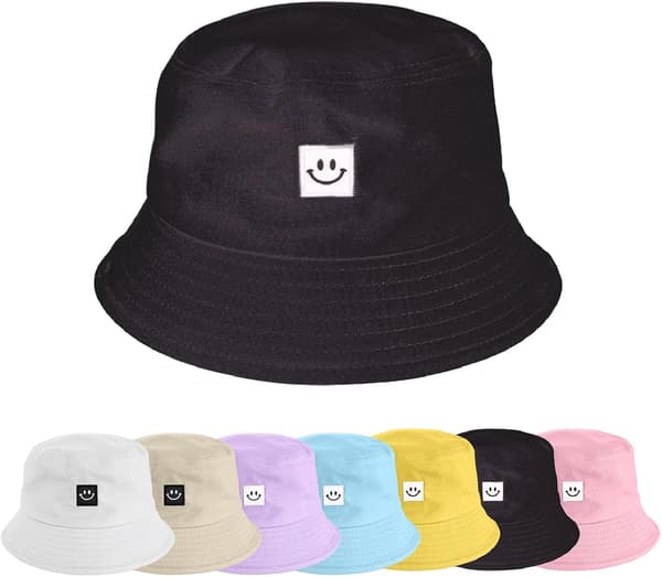 Fiskehat Bucket Hat Unisex Foldbar Bomuld Anti-UV