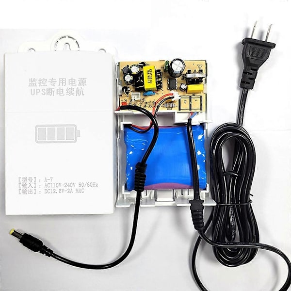 12V-2A Mini UPS Batteri Backup til WiFi, Router, Modem Universelt Interface