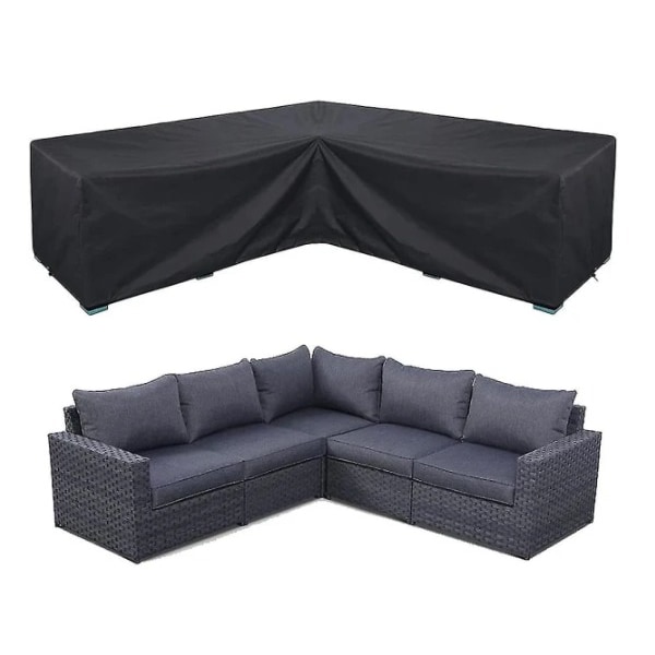 Kulmasohvan suojus vedenpitävä puutarhakalusteiden suojus ulkokäyttöön 300*300*98cm corner 300*300*98cm