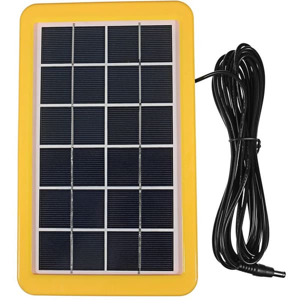 Generator Solarsystem Panel 3W USB Telefonoplader +2 Pærer, til Udendørs, Have, Have