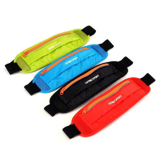 Lätt och justerbar midjeväska med elastiskt midjeband för iPhone, Samsung, perfekt för löpning, träning, unisex