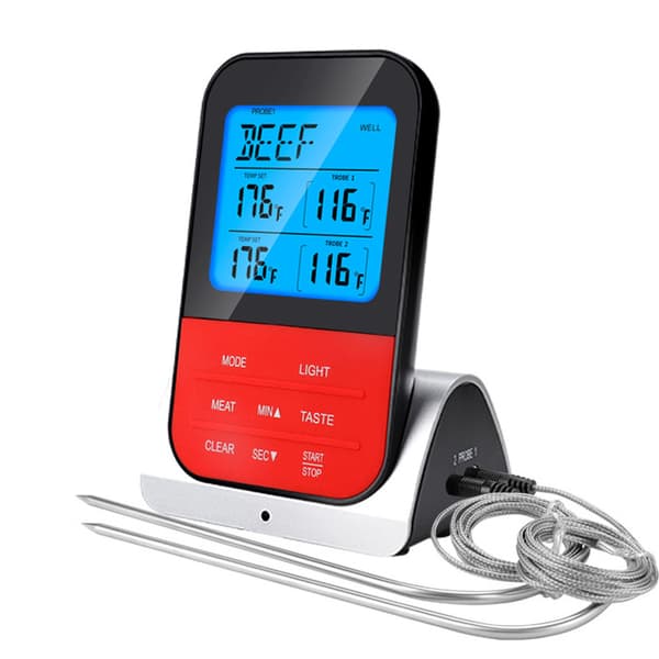 Trådløs Vandtæt BBQ Termometer, Digitalt Kød Ovn Madlavning Termometer,
