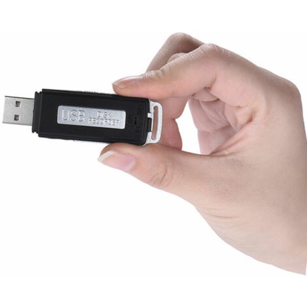 Bærbar 8GB USB-disk lyd- og stemmeopptaker