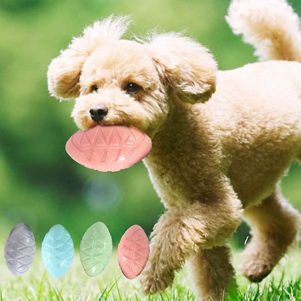 Pipande Hundleksak, 4-pack TPR Tuggleksak Boll Interaktiv Pipande Leksak för Hund Katt Husdjur