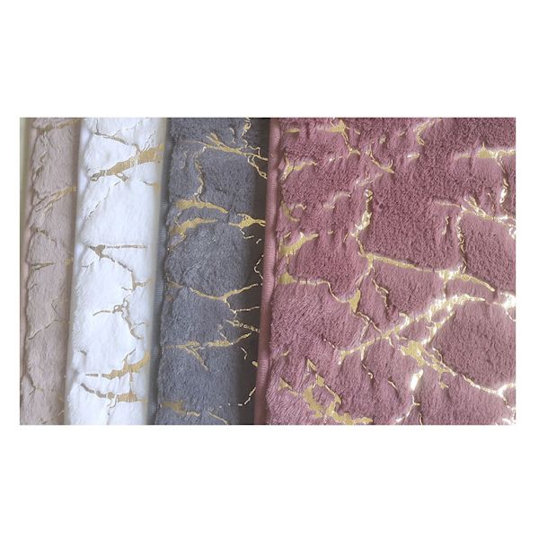 Bad, kjøkken, toalett, sklisikker absorberende matte, marmor mønster gulvmatte, trinnmatte, rosa, 40*60cm