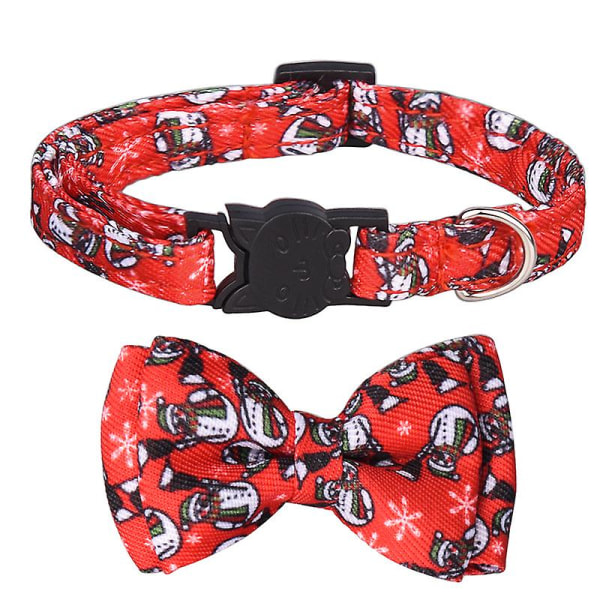 Christmas Dog Collar With Bow Tie Dog Pet Collars For Small Medium Large Dogs