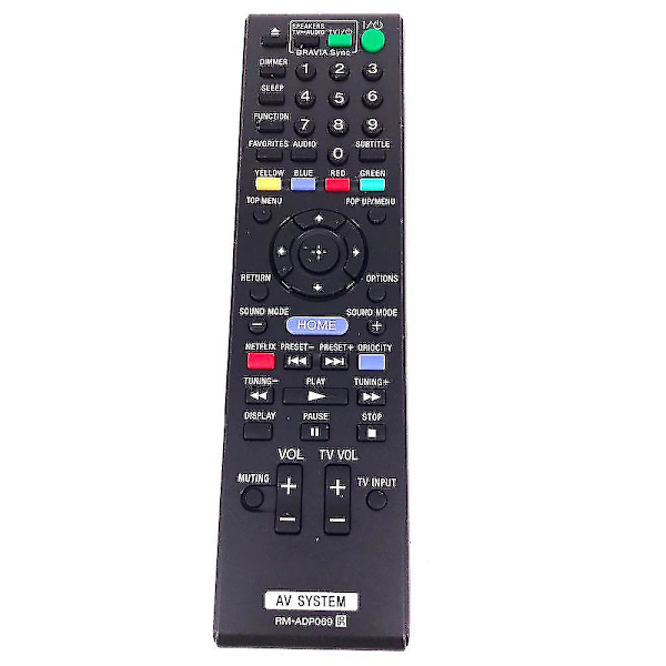 Ersättningsfjärrkontroll RM-ADP069 för Sony AV-system HBD-E580 BDV-N790W BDV-N890W HB-DE3100 RM-AD