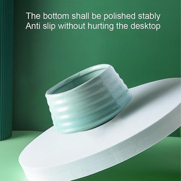 Gradient Tråd Vandskål Dyreskål Keramik Katteskål Light Green