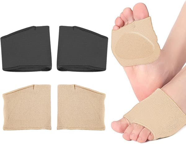 2 paria päkiäpehmustehihoja, päkiäpehmusteet, jalkaterän pehmusteet