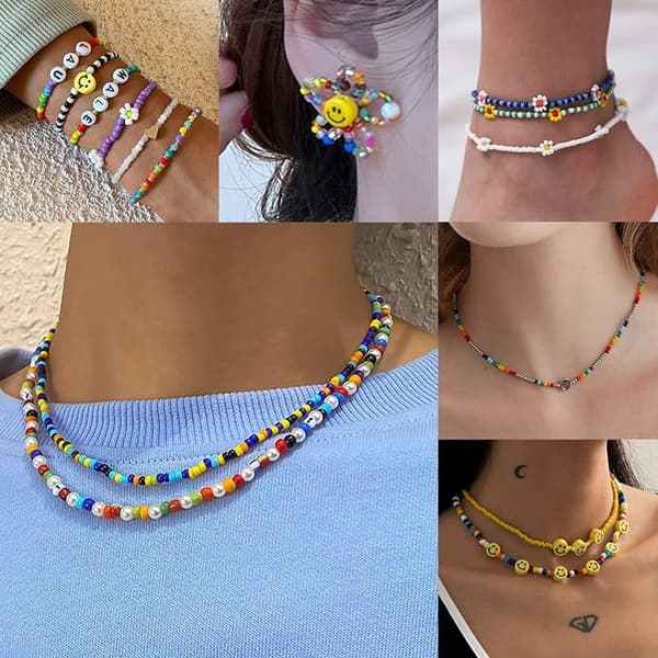 Perler til armbånd, 4 mm perler til smykker med