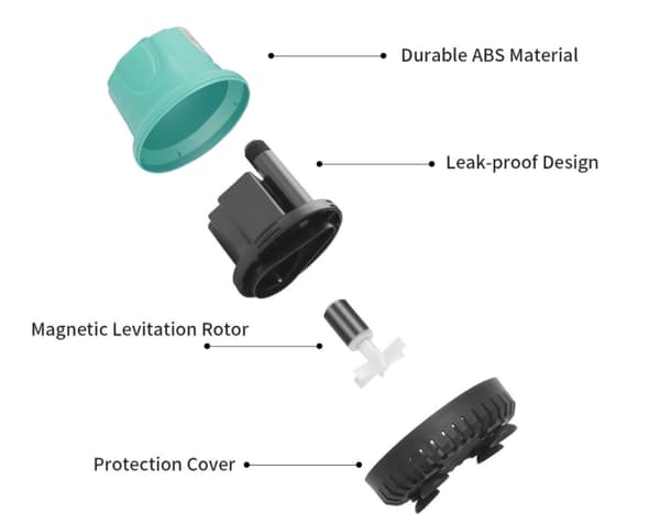 Nedsänkbar pump, tyst bottenfilterpump, renvattenpump (EB-A800 18w, europeisk standard)