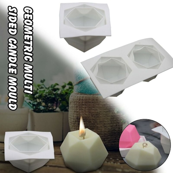 Silikoneforme DIY stearinlysfremstillingsform 3D silikoneformform ?? sojavokslys