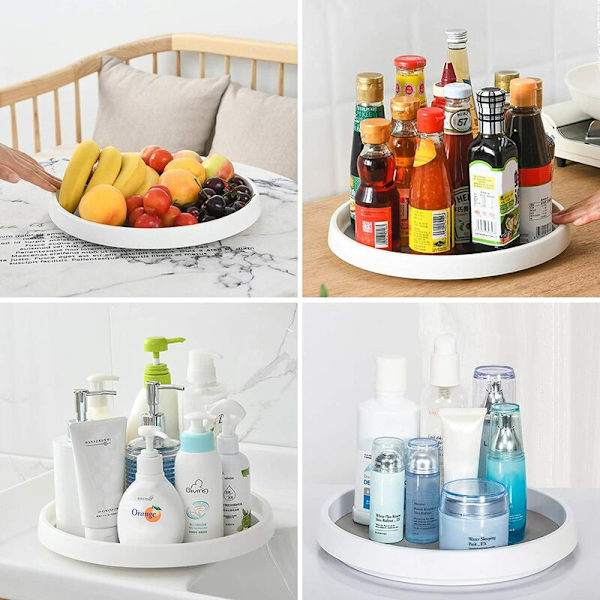 Pack Spice Carousel Kryddskåp Kryddställ Kökskryddkarusell Roterande Kryddställ Roterande Bricka Rund Bricka för Kit