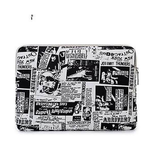 Laptop Bag Comic Style 13 &#39;&#39; | Hvit&svart | 352 X 252 X 23 Mm