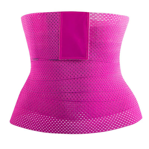 4M Dame Korset Taljetræner Shaperwear Slank Tummy Wrap Trimmer Korset Cincher Bælter Træning Bælte Body Shaper Rose Red