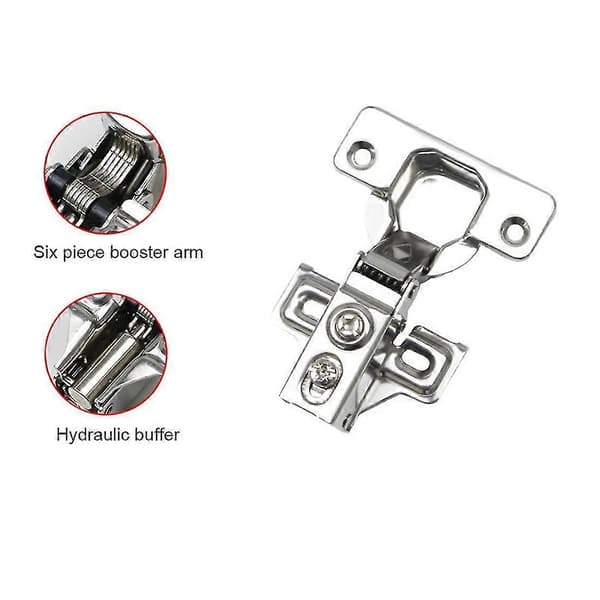 Rustfrit stål kort arm hængsel hydraulisk specielt hængsel skabsdør buffer dæmpning rørhængsel