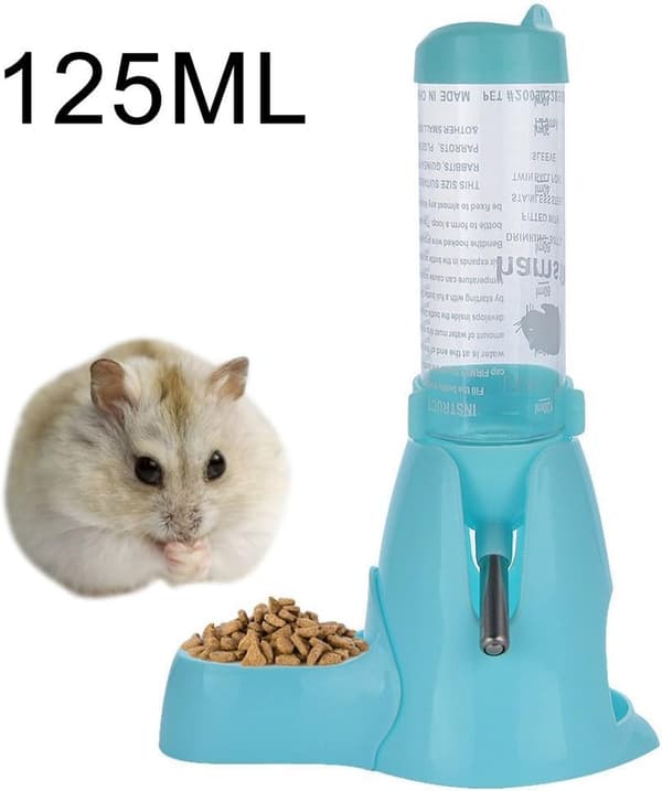 125ml Vannautomat for Små Dyr, Hamster, Marsvin