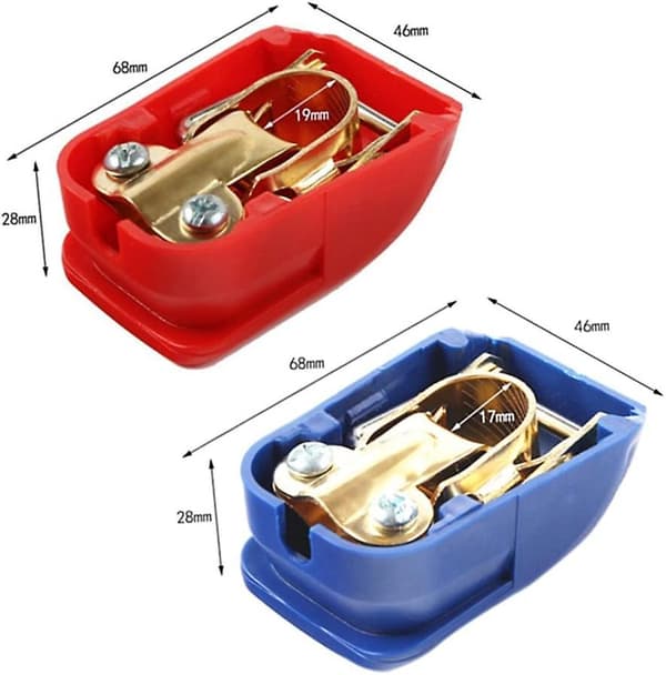 12/24V Batteripoler Snabbkoppling Batterikontakter För Båt Lastbil Bil Van (typ A-set)