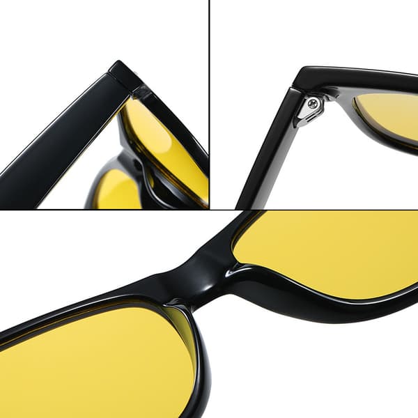 Polariserade Solglasögon (3-pack gula tonade linser) för män och