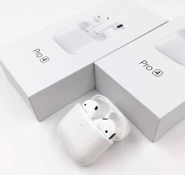 WhitePods trådløse bluetooth headset hvid mini pro4