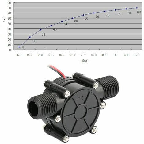 Vannkraft vannstrømspumpe DIY-generator, 12V