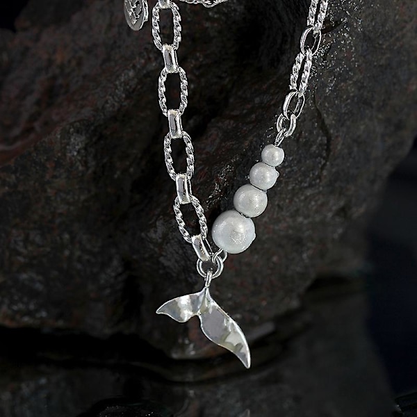 Halsband fisk svans svans mode smycken Ac7051