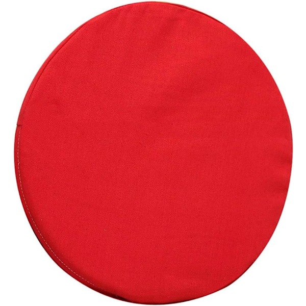 Generisk bilstol sofa seng pute runde puter seteputer hage hjemmedekor (rød tykkelse 5cm diameter 38cm),