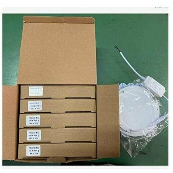 12W pyöreä LED-paneeli, led-kohdevalaisimet alasvalot neutraali valkoinen 6000K-6500K upotettu kattoalasvalo, erittäin litteä, ajuri sisään