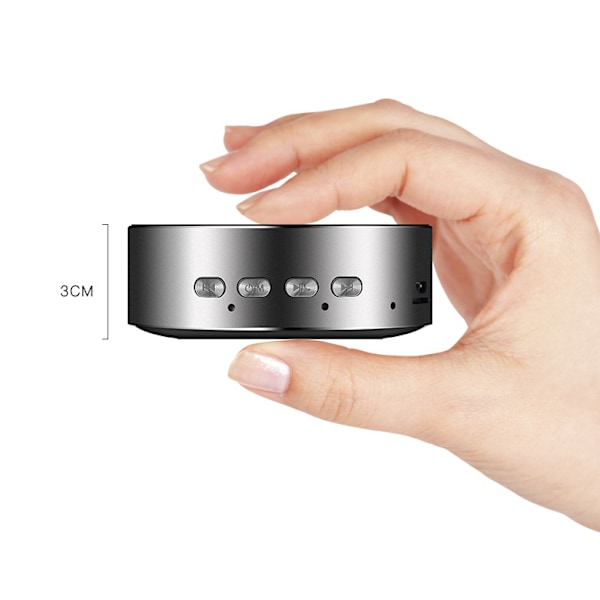 Trådlös Bluetooth-högtalare, mini högtalare ombord bilhögtalare (silver)