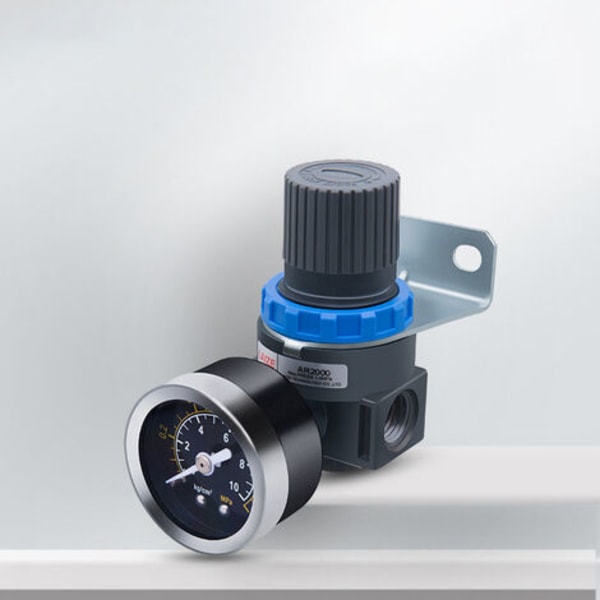G1/4\" Tryk Måler, AR2000 Tryk Måler 0,05~0,85 mPa, Pneumatisk Trykregulator, Lufttryksregulator, til Luft