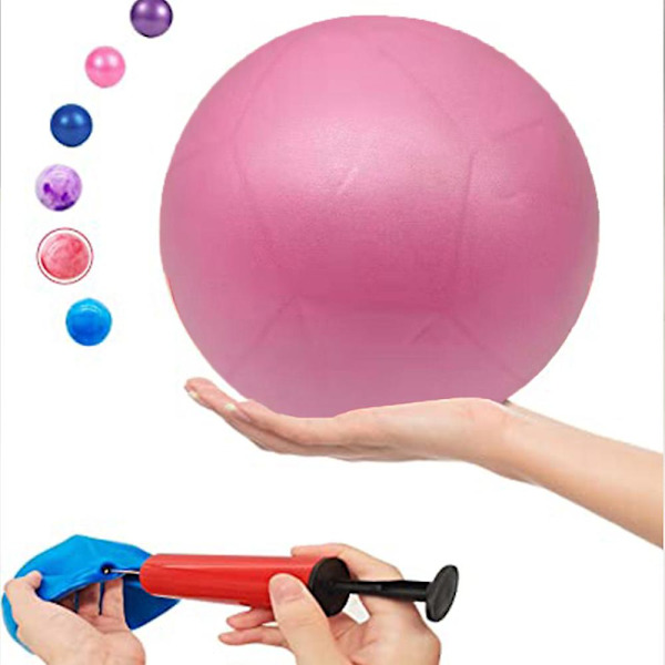 Mini träningsboll, Pilatesboll, för sjukgymnastik, stretching, ,terapi förbättrar balansen Pink 15CM